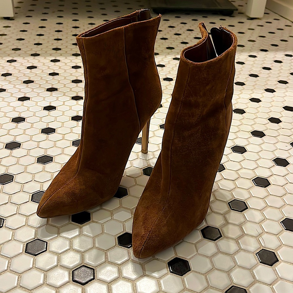 Steven madden suede booties